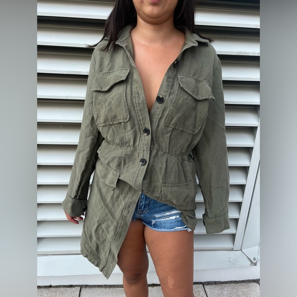 Ann Taylor Green jacket - Picture 2 of 5